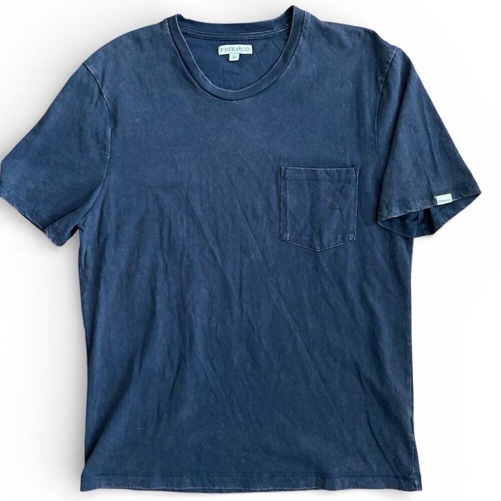 Frye & Co Men’s XL Gray Crew Neck Pocket T-Shirt